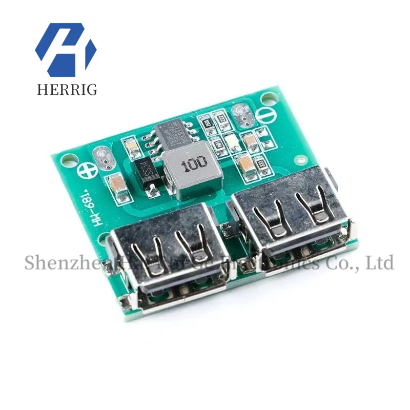 

Dual USB output 9V/12V/24V to 5V 3A DC-DC car charging, voltage-reducing and stabilizing charging module