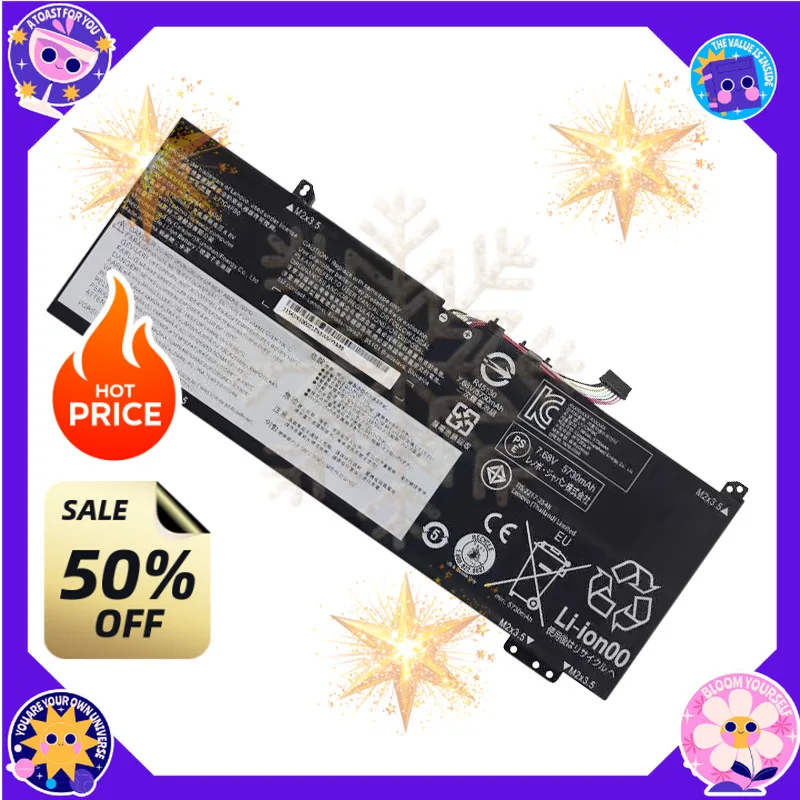 SWZY 7.68V 5730mAh L17C4PB0 Laptop Battery for Lenovo 530s-14IKB/15IKB L17M4PB0 L17C4PB2 Notebook Battery