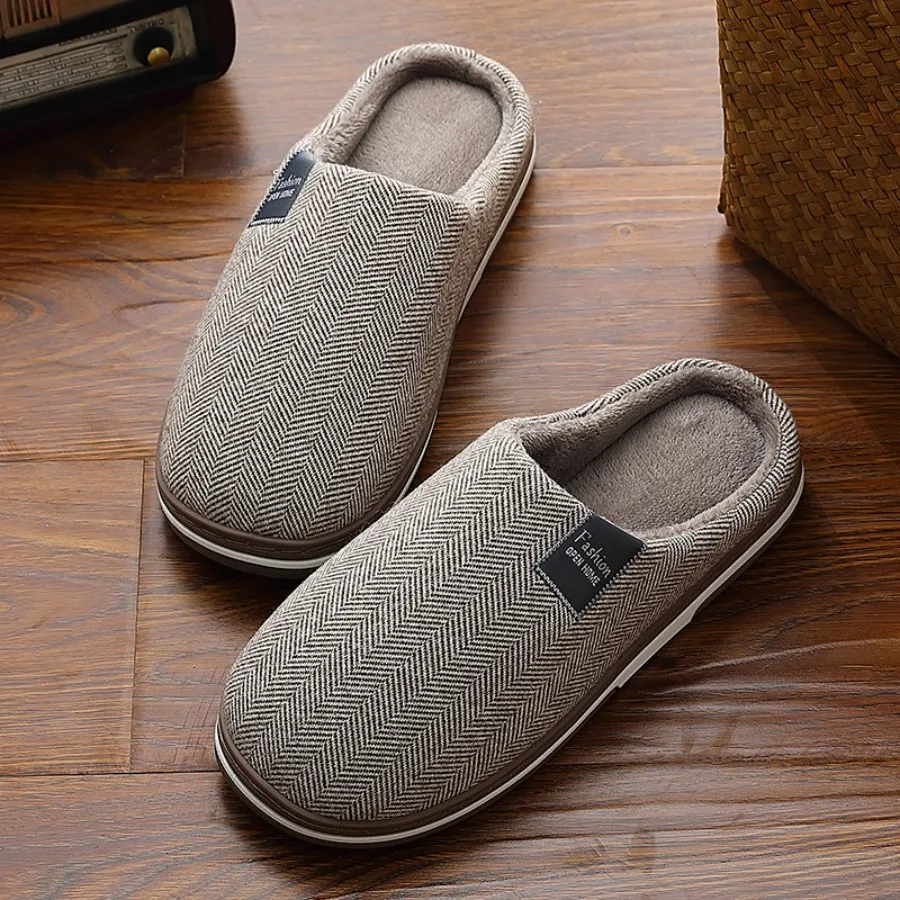 Mens For Men House Warm Slip Soft Plush Flop Slippers Flip On Shoes Slippers Men'S Slipper Mens Wide Slippers Wide Width image 5