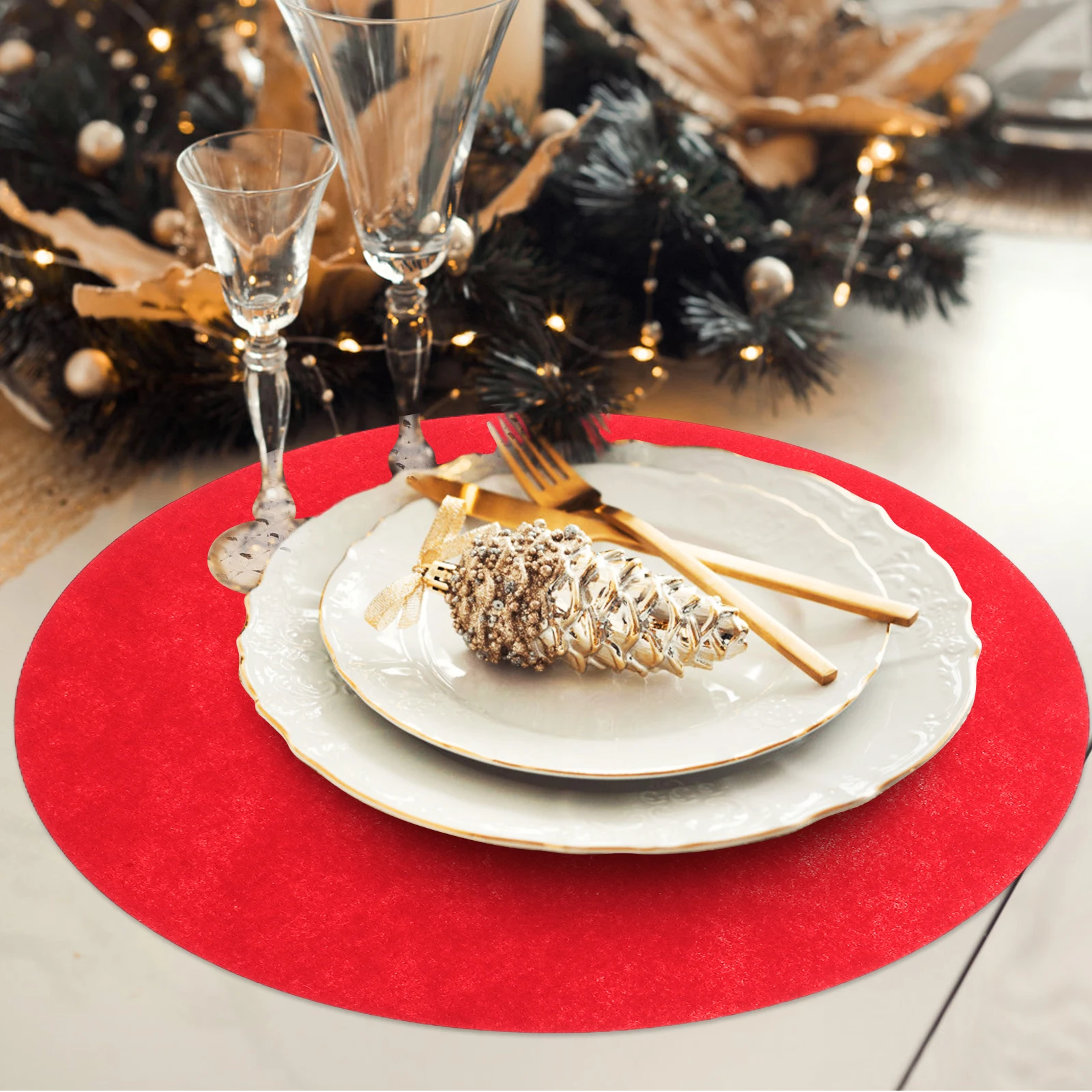 

72Pcs Felt Dish Protectors for Plates Pans Saucers Soft Round Dividers Storage Cookware Protection Washable Reusable Pads