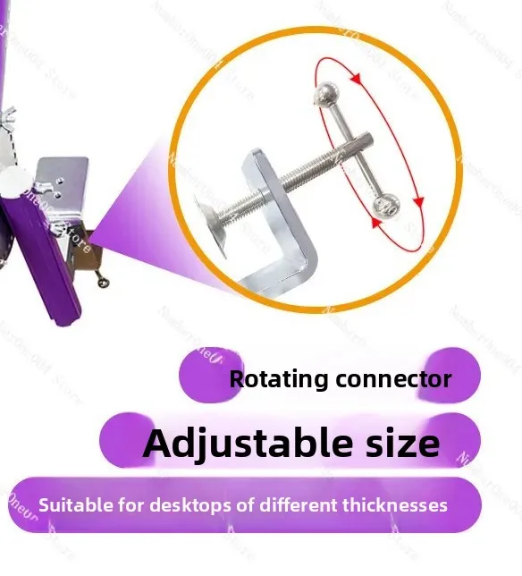 Adjustable Table Edge Clamp Sliding Bar Holder for Sewing Fabric Crafting and DIY Projects Third Hand Tool
