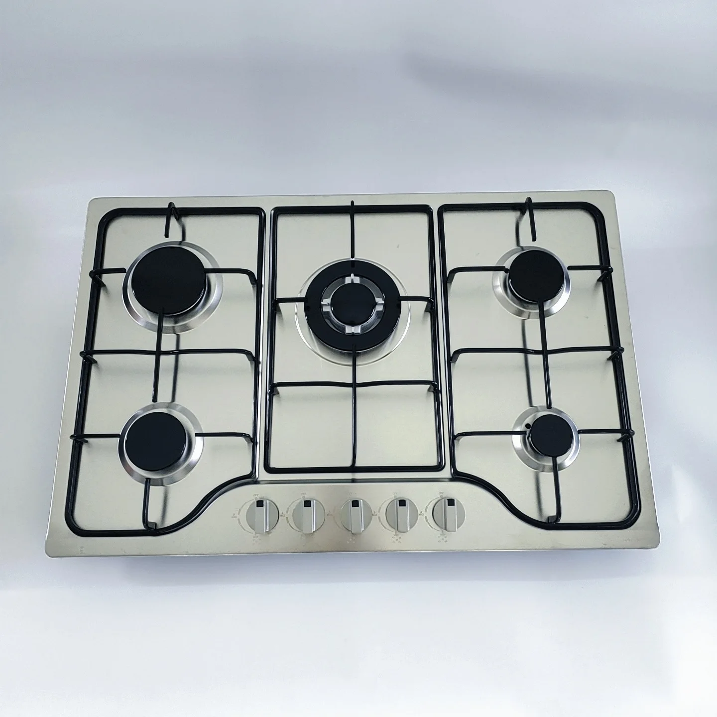 Custom 5 Burner Gas Stove Smokeless Efficiency Gas Stove Benchtop Gas Stove