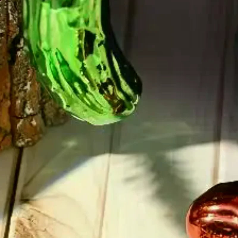 Adorno colgante para árbol de Navidad, colgante de pepino de cristal, colgante creativo de decoración de árbol de Navidad de pepino encurtido, 1 Uds.