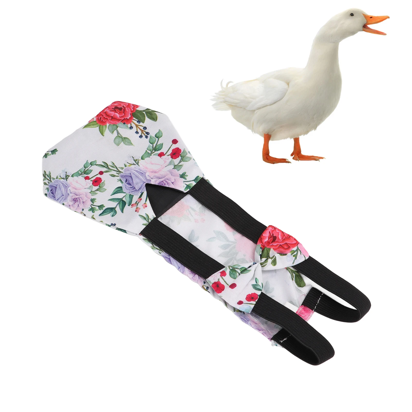 Pet Chicken Diapers Pet Chicken Goose Duck Breathable Fabric Loose Tight Belt Design DiapersPeony S/M/L