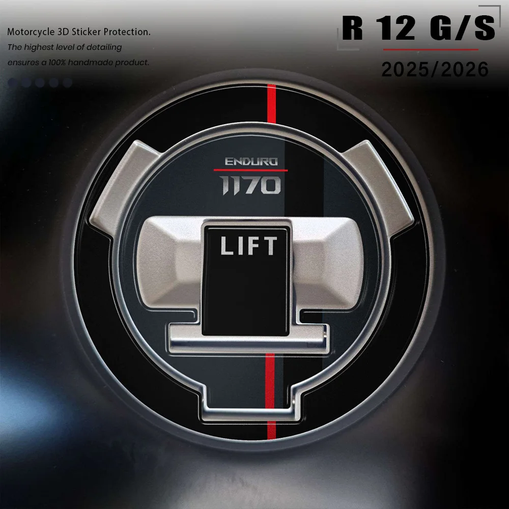 

Для аксессуаров R 12G/S 2025-2026 R12G/S, наклейка на крышку топливного бака мотоцикла, 3D-наклейка из смолы, защита.