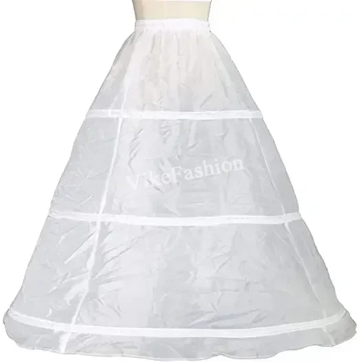 

Женские кринолиновые подъюбники с 3 обручами, длиной в пол, для свадебных и бальных платьев