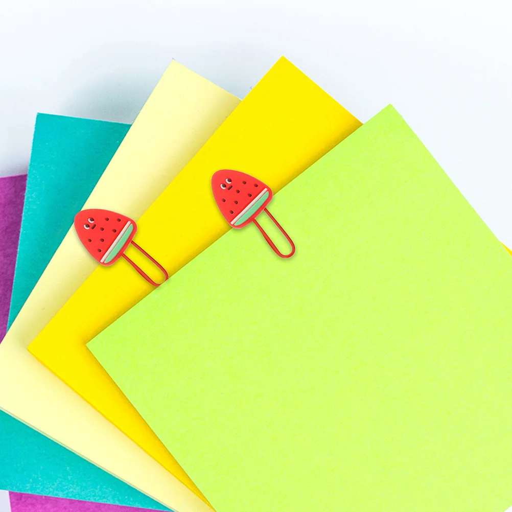 

8Pcs Fruit Shaped Paper Clips Watermelon Small Paperclips for School Office Document Paper Clamp Creative Stationery