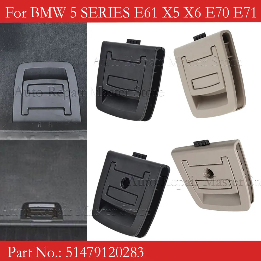 

Car Rear Trunk Tail Cover Bottom Plate Mat Floor Carpet Trunk Handle Key Hole 51479120283 For BMW 5 SERIES E61 X5 X6 E70 E71