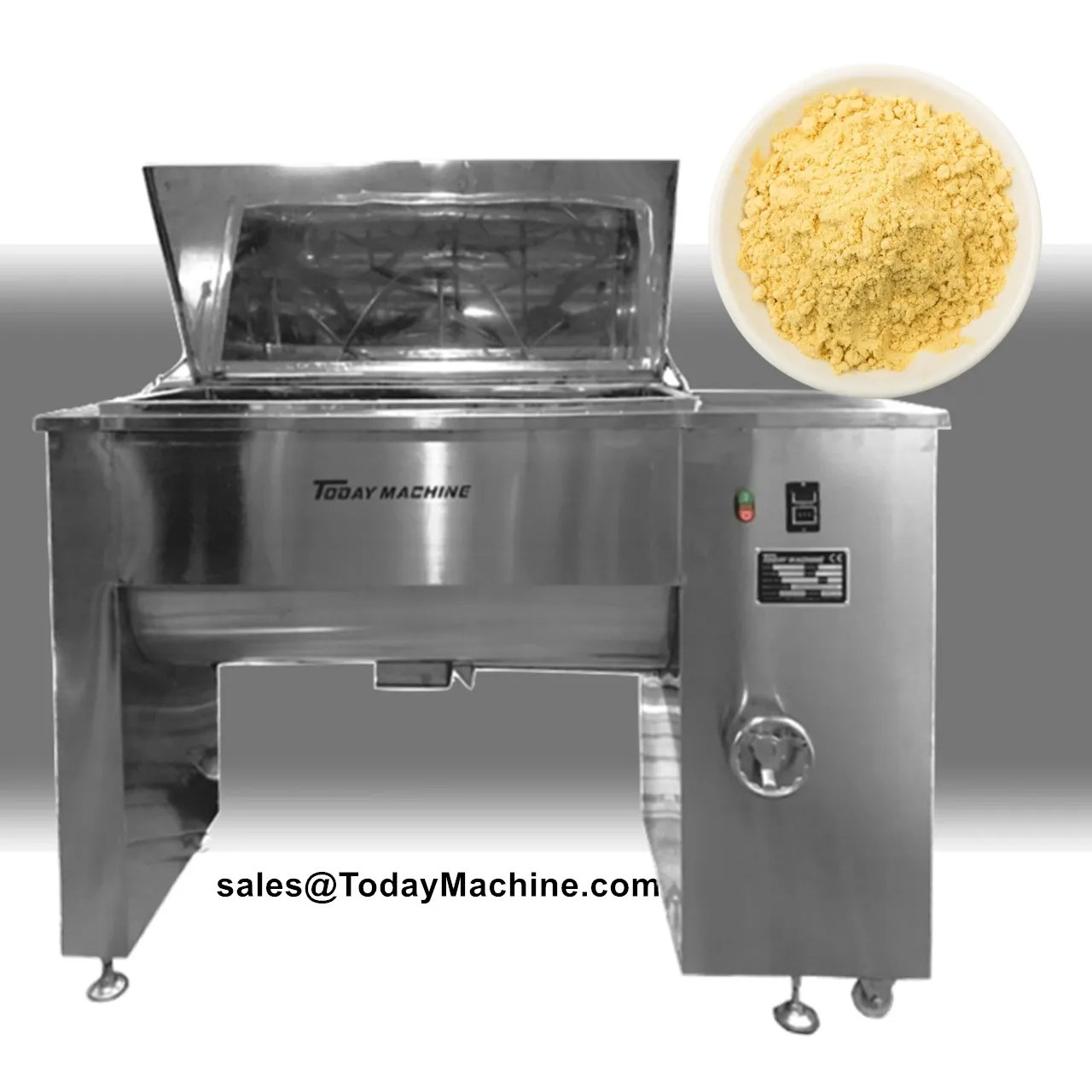 Automatic Dry Milk Coffee Sugar Salt Pigment Albumen Powder Ribbon Blender Mixing Machine