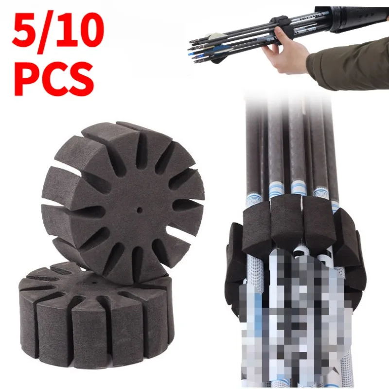 5/10 Pcs/Lot Archery Arrow Holder EVA Foam Round Rack 12 Arrows Separator Quiver Protection Spliter Shelf Bow Hunting Shooting