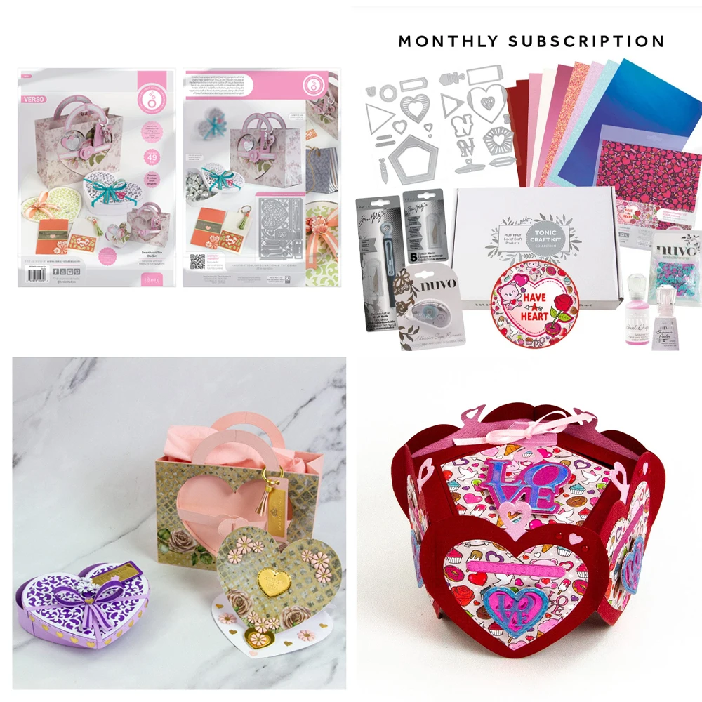 

Sweetheart Trio Die Set Metal Cutting Dies for DIY Handmade Scrapbook Photo Album Diary Holiday Gift Decoration December 2025new