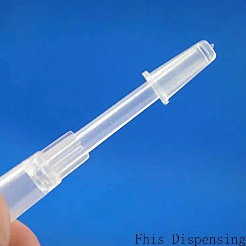 Plastic Tips Cap Syringe Dispensing Tip Cones Protective Sleeve Jacket Pack of 50