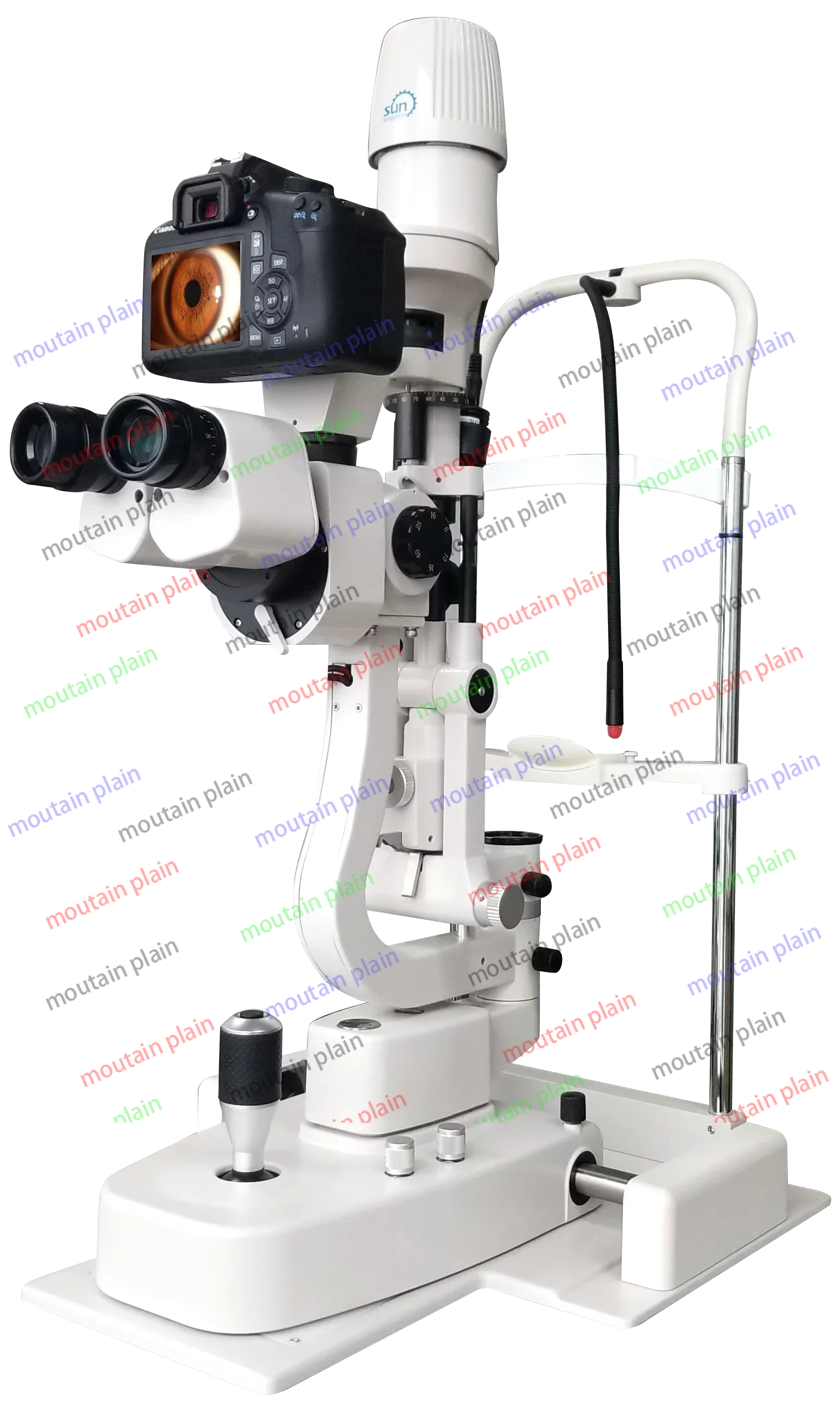 LED Slit Lamp Digital Adapter Beam Splitter Ophthalmic Microscope 2024 Professional Galilean Magnification Optical 5 Steps