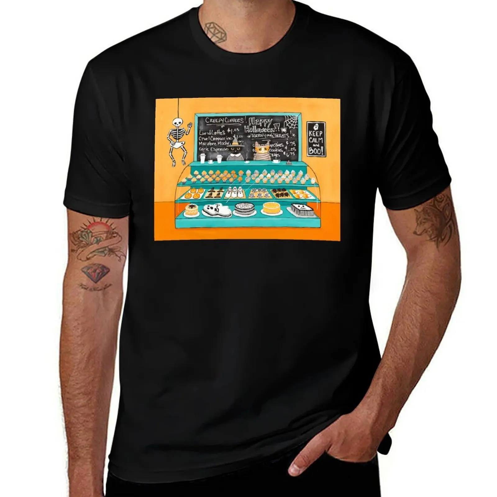 The Halloween Bakery T-Shirt Big and Tall Gym T-Shirt