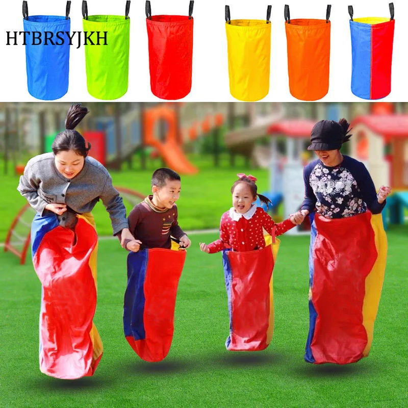 1 قطعة في الهواء الطلق متعة Speelgoed مدرسة Activiteit كيس سباق حقيبة الاطفال الكبار الأسرة كيس سباق ألعاب سبرينغن الرياضة التدريب حفلة الساخن #1