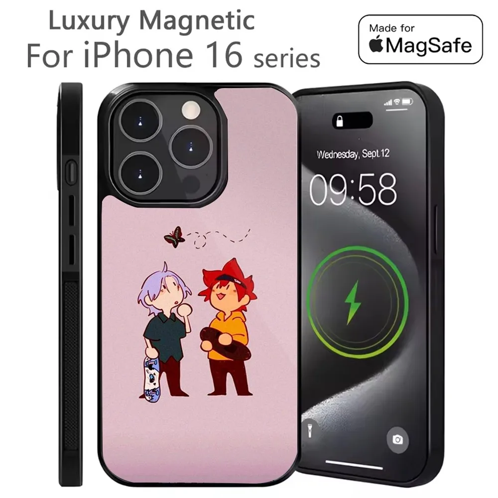 

Anime S-SK8 The Infinitys Phone Case For iPhone 16,15,14,13,12,11,Plus,Pro,Max Mini Magsafe Magnetic Wireless Charging