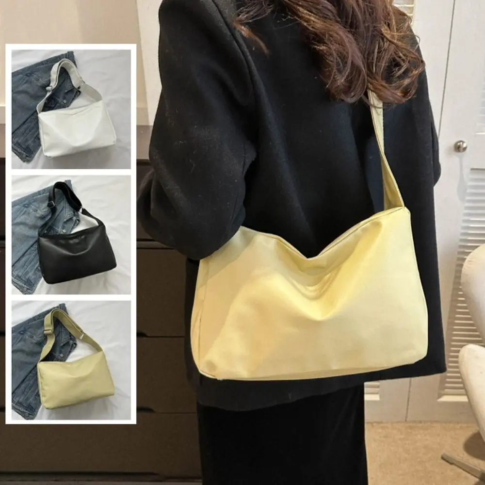 

Versatile Portable Shoulder Bag Women Korean Style PU Leather Casual Crossbody Bag Handbag Large Capacity Ladies Tote Bag Gift