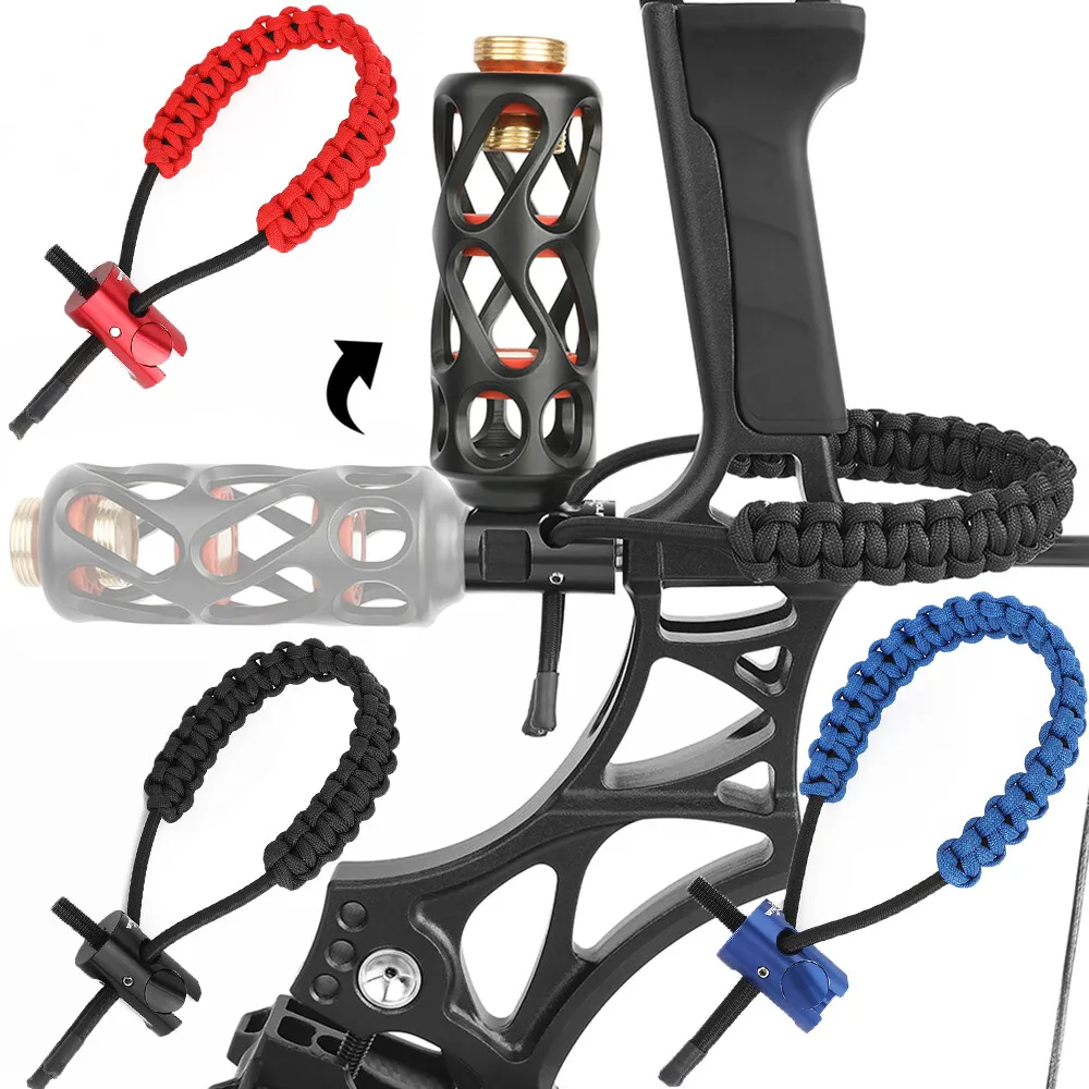 Archery Quick Compound Bow Sling Detachable Adjustable Bows Wrist Fit Stabilizer Balance Bar For Hunting Shooting Accessories