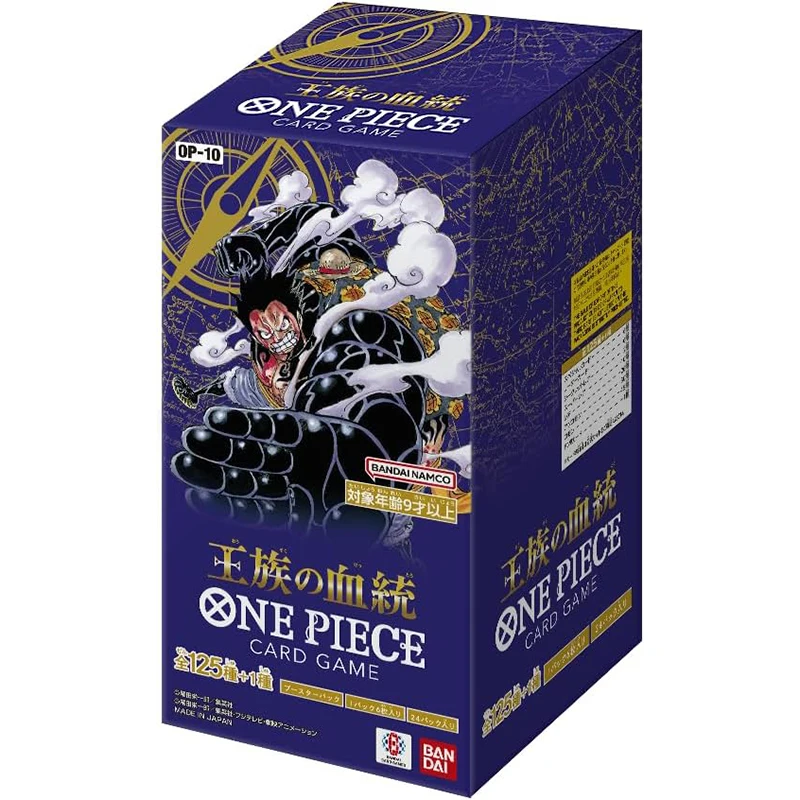 バンダイワンピース OP10 ロイヤルブラッド TCG ゲームコレクションカードブースターバッグ 3 パック 6 パック子供ギフト
