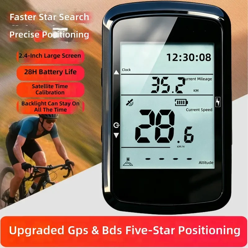 for  Charging GPS Code Meter Bicycle Road Bike Riding Code Meter Mountain Bike Wireless Speed Mileage Speedometer