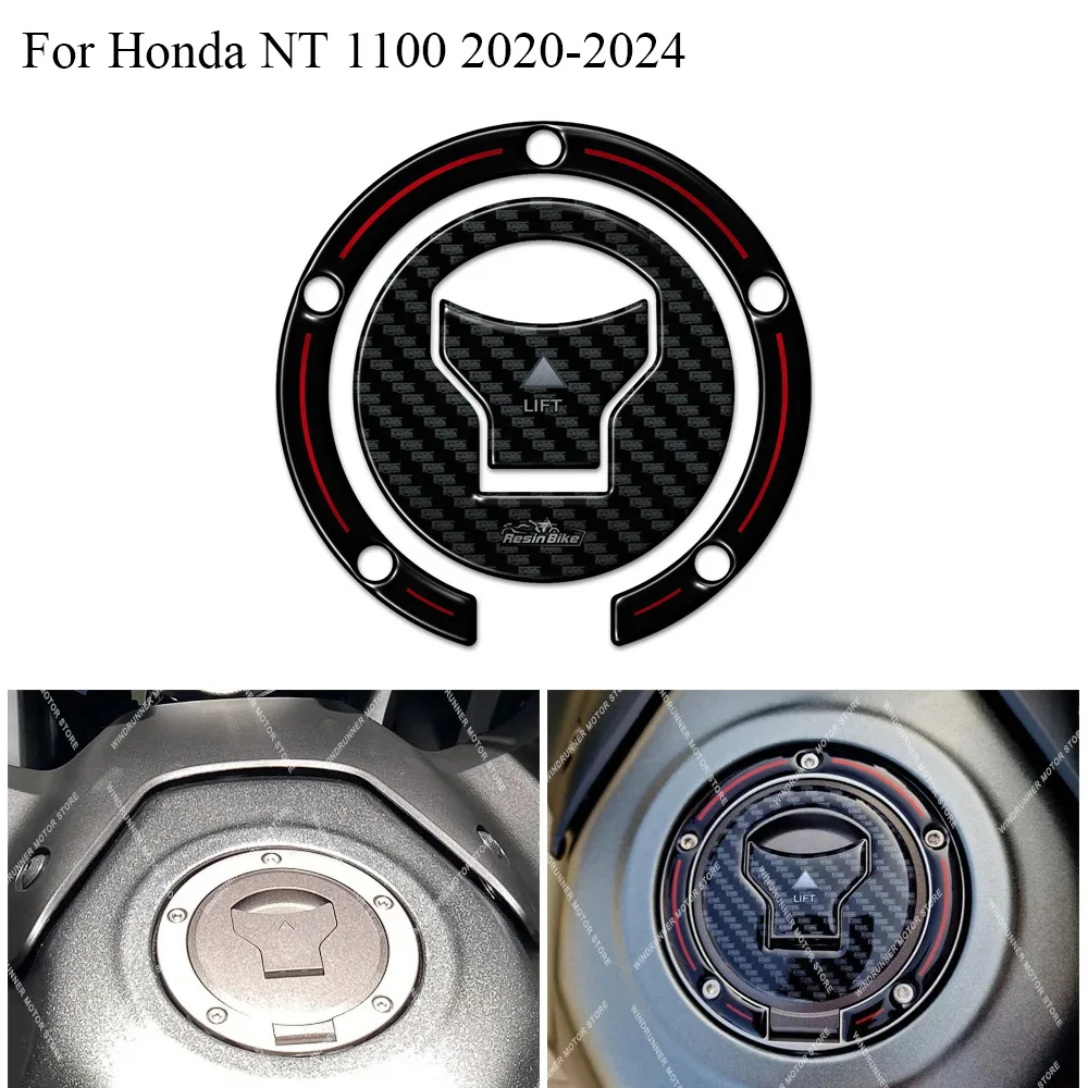 

3D Motorcycle Fuel Tank Pad Cap Decals Gas Cap Sticker For HONDA NT1100 NT 1100 2020-2024 Accessories