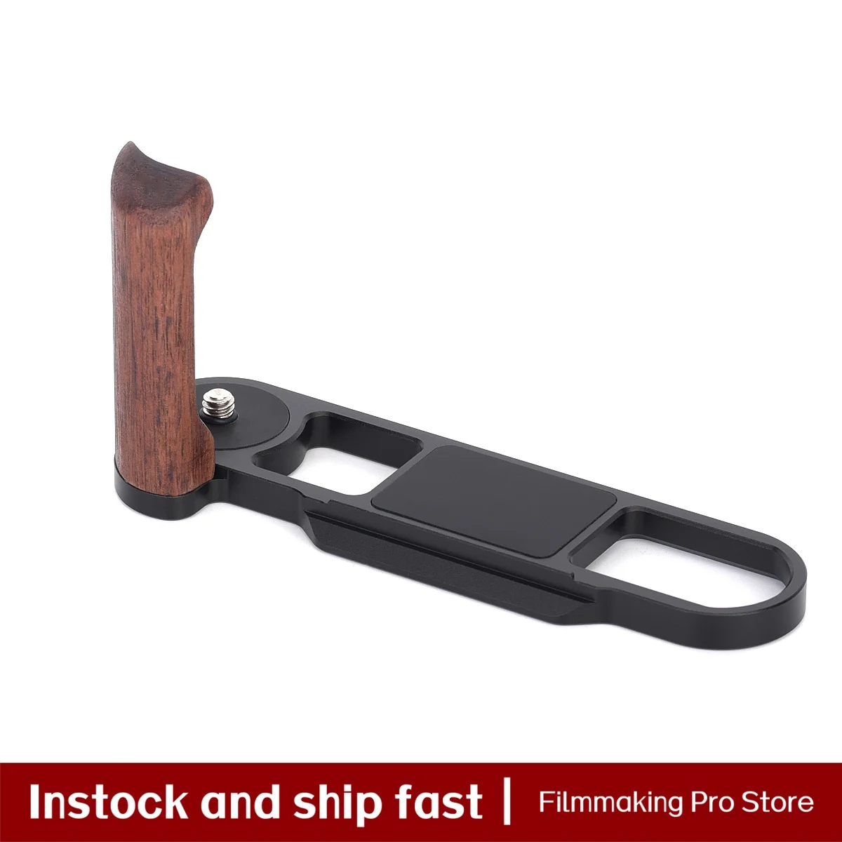 FITTEST Camera Hand Grip L Plate Bracket For Leica M7 Solid Rosewood Walnut Handhold CNC Aluminum Base Arca Quick