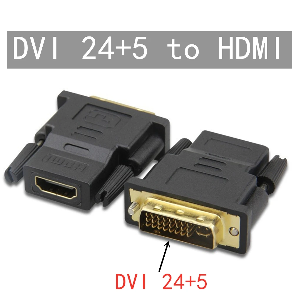 HD متوافق 24 + 1 24 + 5 DVI إلى HDMI محول يدعم DVI-D DVI-I إشارة رقمية 1080P 60 هرتز التوصيل اللعب مطلية بالذهب لشاشة GPU #6