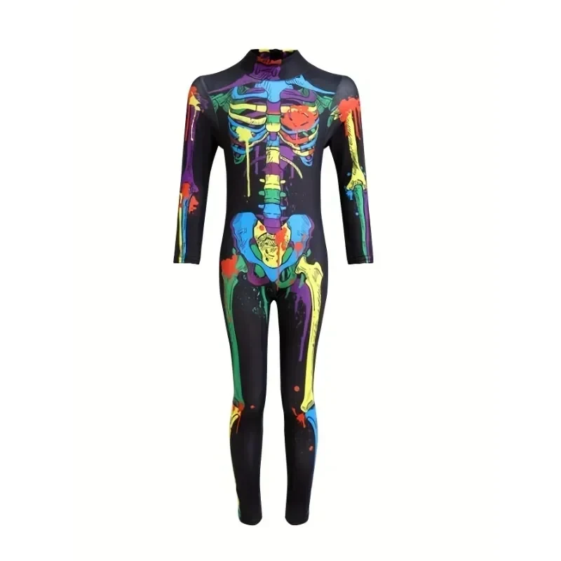 

3;c,5\h;7/Colorful Printed Chimleton Cosplay Costume for Women and Girls, Sexy Performance Outfit for Halloween'5,h'7\f/