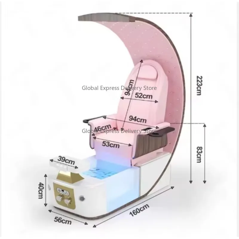 

Professional Modern Manicure Massage Foot Spa Pedicure Chair for Nail Salon Comfortable Salon Furniture