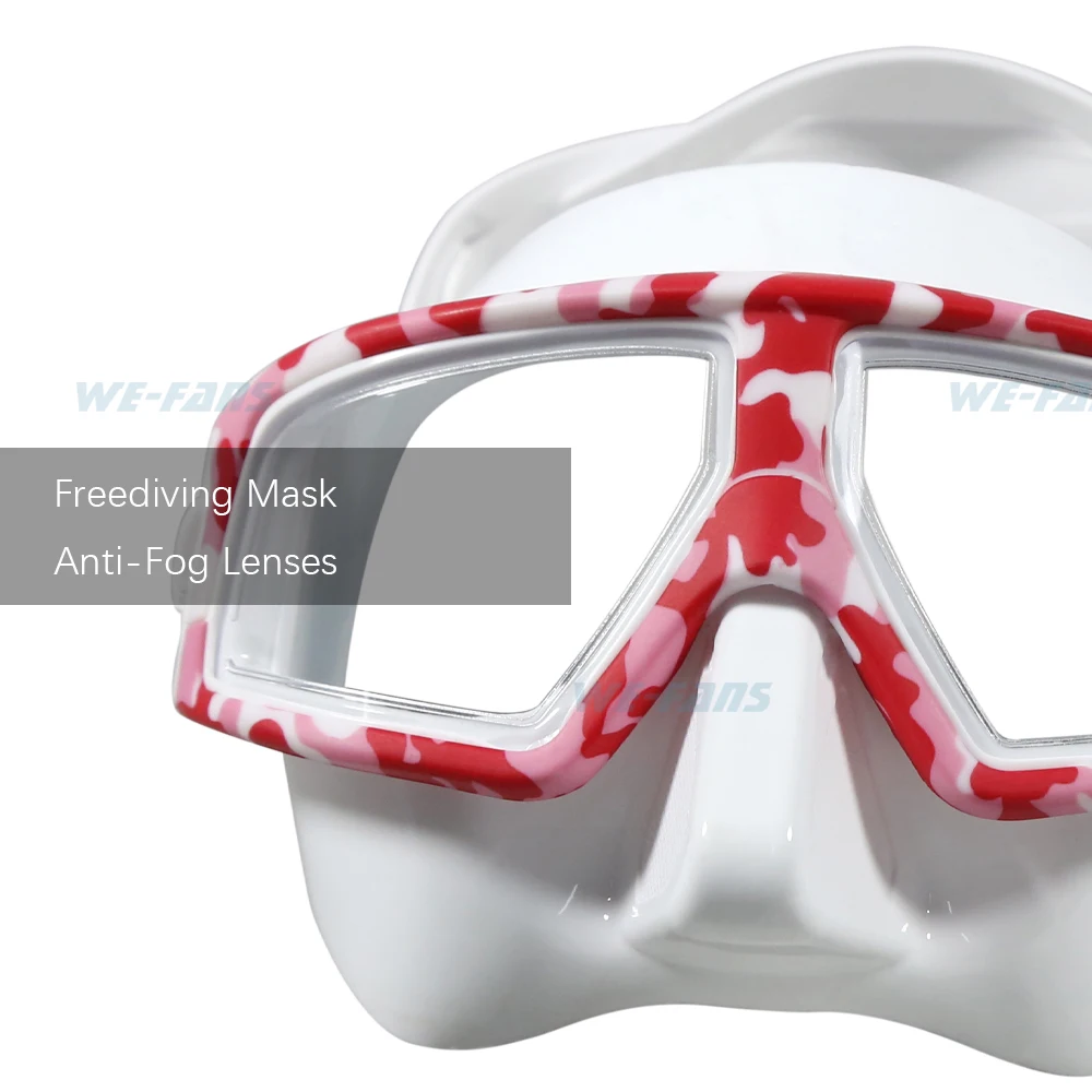 We-Fans 2022 New Free Diving Mask Low Volume Multiusage Glasses Snorkel Diving Mask Adults Men Women Diving Equipment Underwater