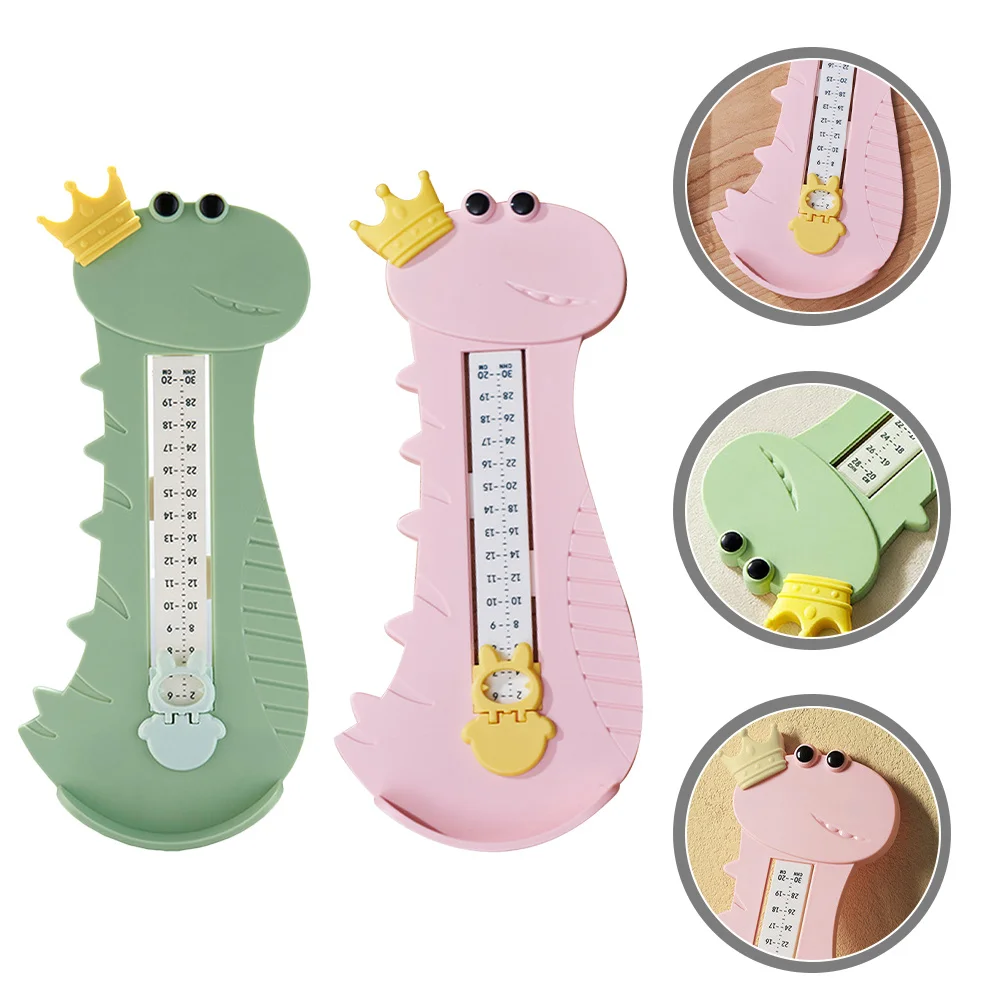Totority 2Pcs Kids Foot Measurer Tool Portable Shoe Sizing Ruler for Accurate and Easy Use Girls