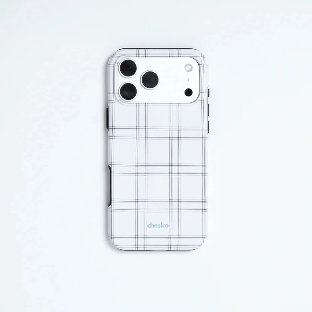 Luxuriöse Clmj PLAID Handyhülle für iPhone 17 16 15 14 13 12 11 Air Pro Max X XS XR XSMax 7 8 Plus Glänzende Folie Harte PC-Abdeckung – Detail 3