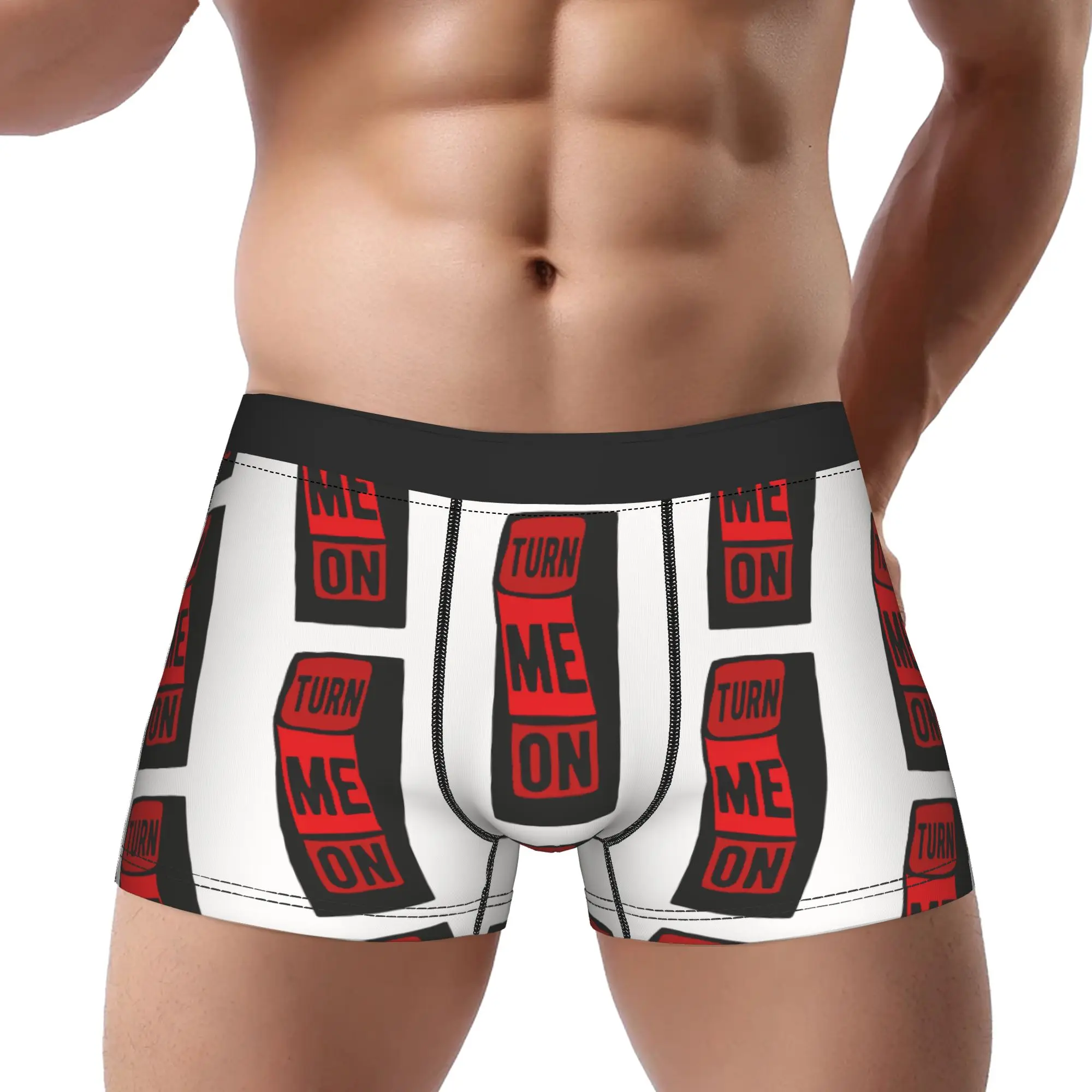 

Turn Me On Underwear Man Polyester Boxer Briefs Underpants Printed