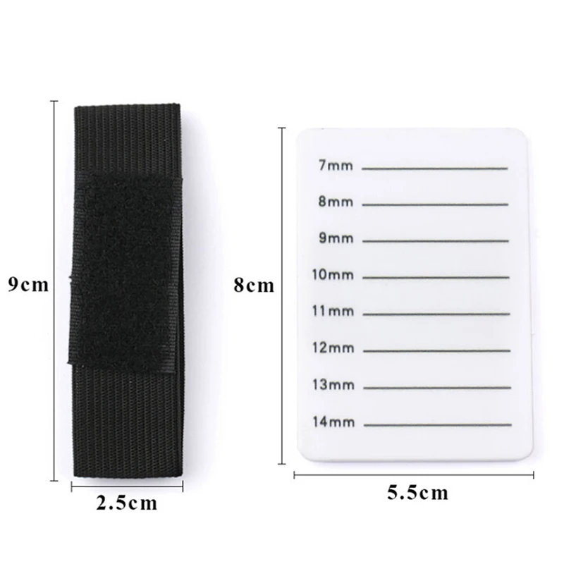 Fake Eyelash Tray Strip Stand Holder With Belt Eyelash Extensions Hand Plate Eye Lash Grafting Palette Tool 7-14mm/8-15mm