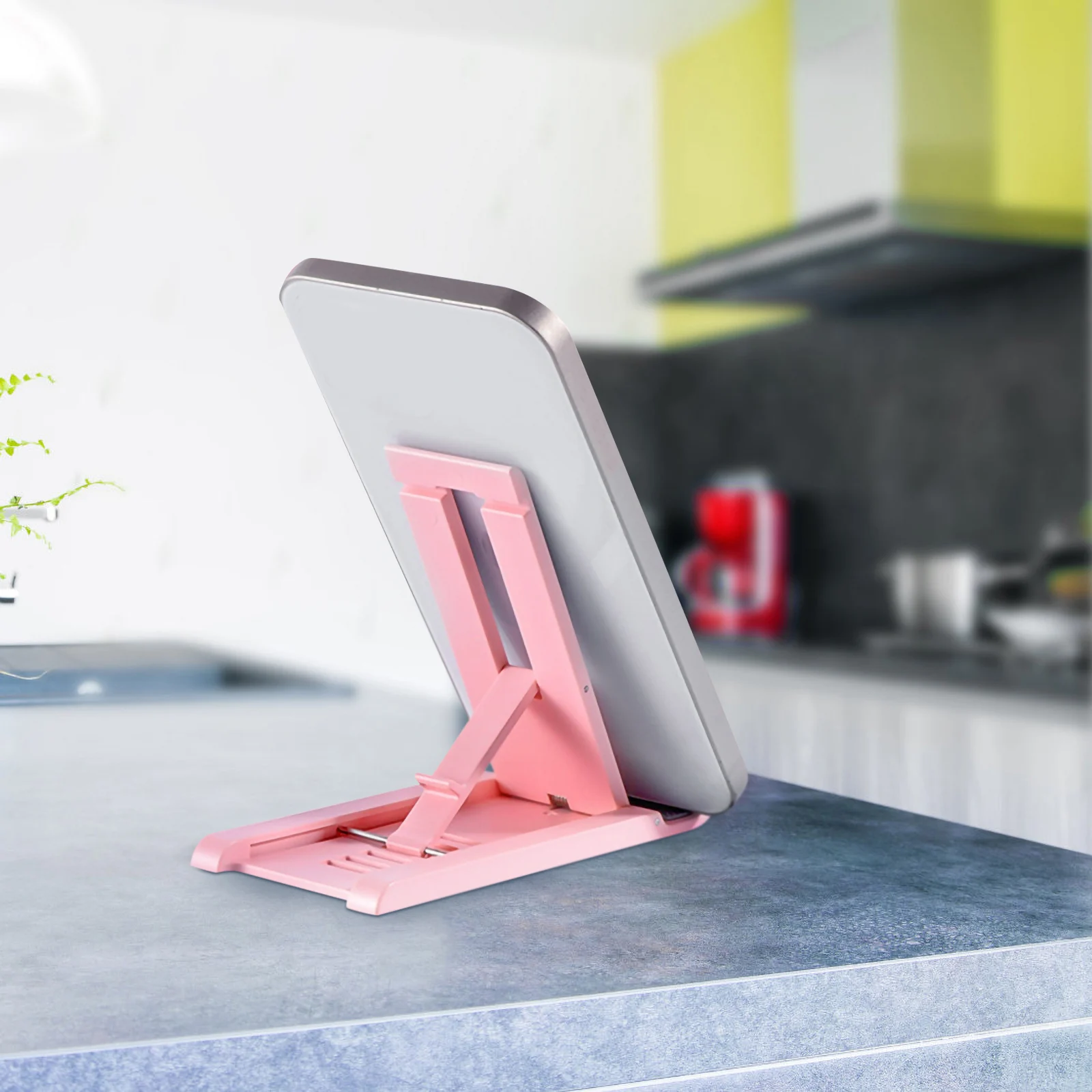 

4pcs Adjustable Desktop Phone Tablet Brackets Folding Mobile Phone Holder Sturdy Premium Material Long Lasting Load Bearing For
