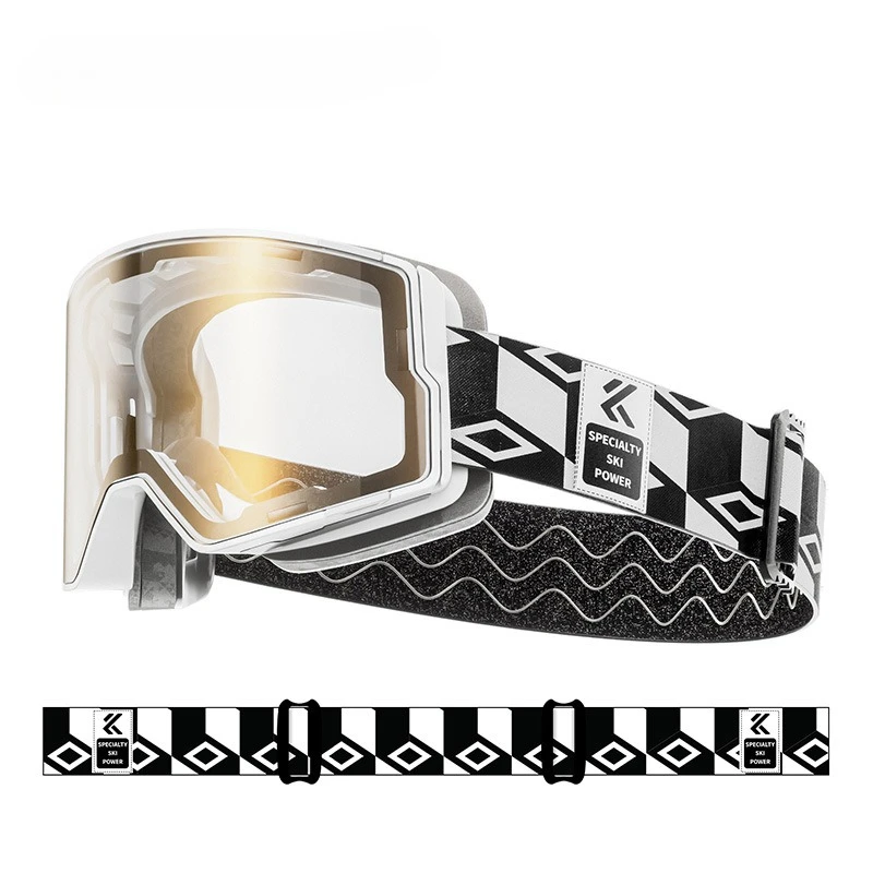 

magnetic attraction, ski goggles, outdoor mountaineering, goggles, UV protection, single and double board Puvo Mandala