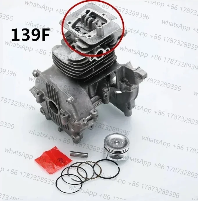Cárter do Cilindro do Motor GX35 139F 39mm Compatível com Motores a Gasolina HONDA GX35NT GX31 de 4 Tempos para Roçadeiras e Cortadores de Grama com Kit de Pistão