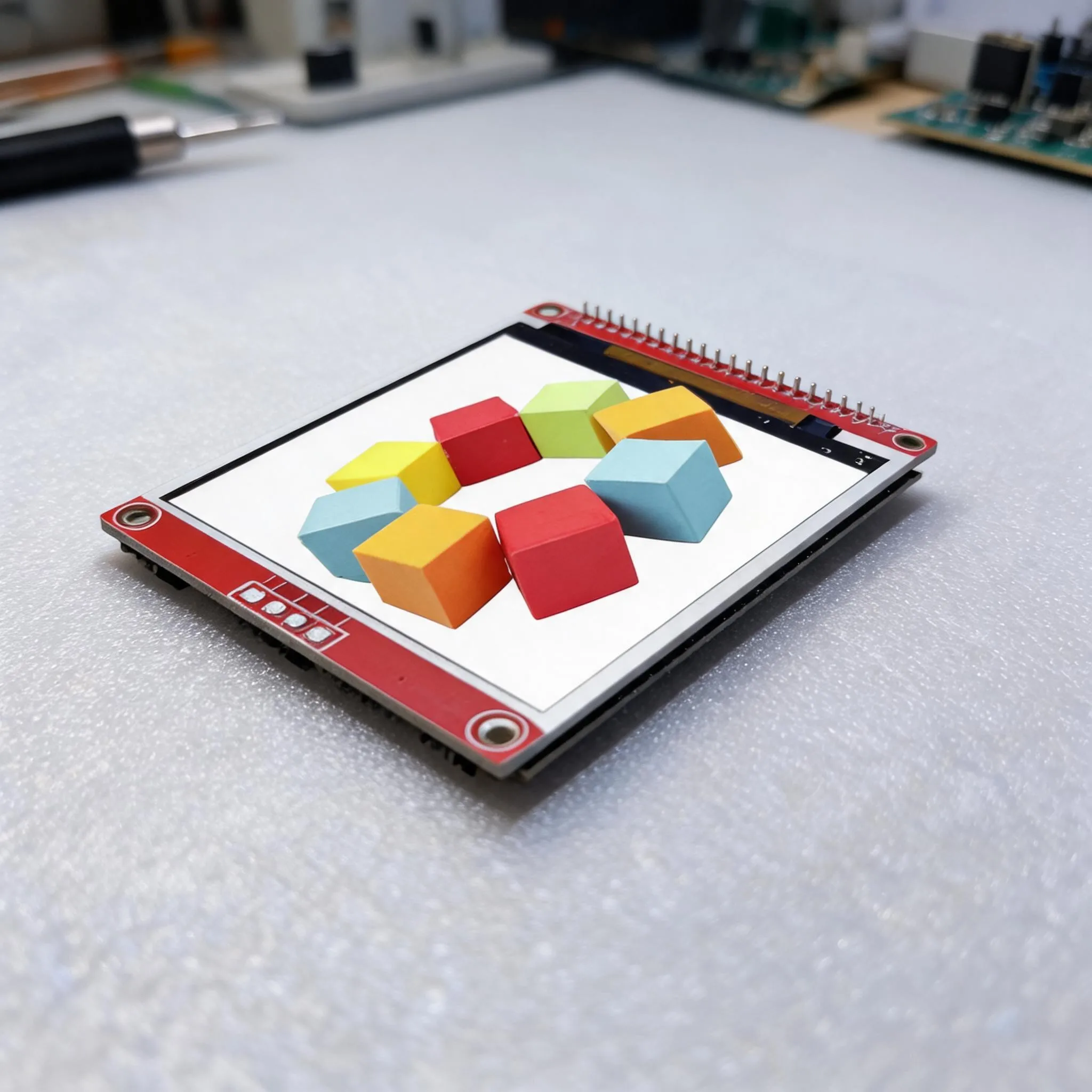 Serial Port Display 2.8 Inch TFT LCD 4-wire Serial Bus High Resolution Responsive Touch Minimal IO Connections