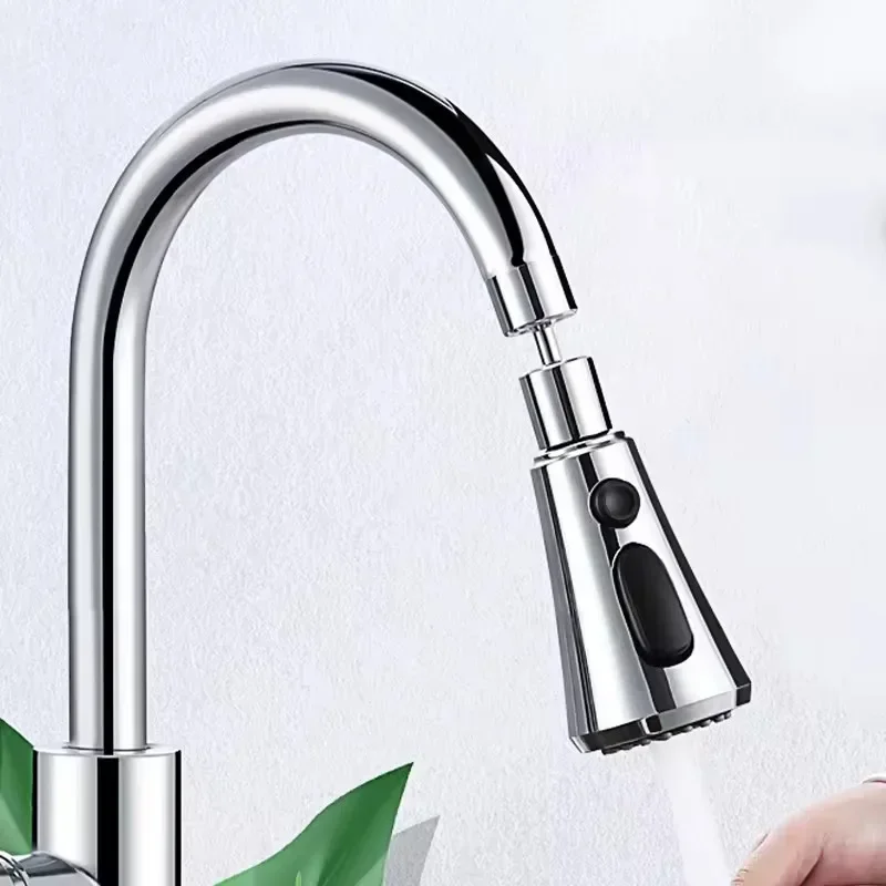 Kitchen Faucet Aerator 3 Modes Universal 360 Rotating Anti-Splash Faucet Extender Washbasin Saving Water Tap Filter Nozzle