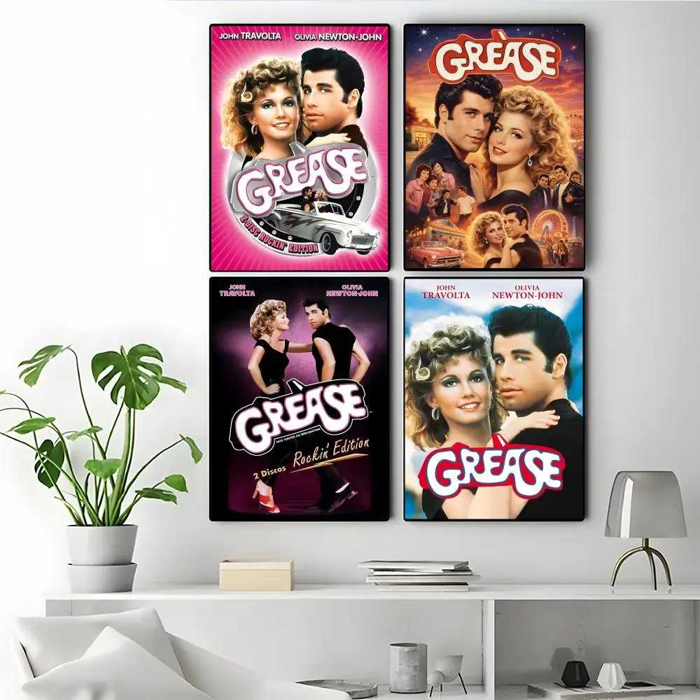 Movie Grease Poster Modern Elegant Wall Stickers, Home Decor Poster, Wall Art for Living Room & Dorm