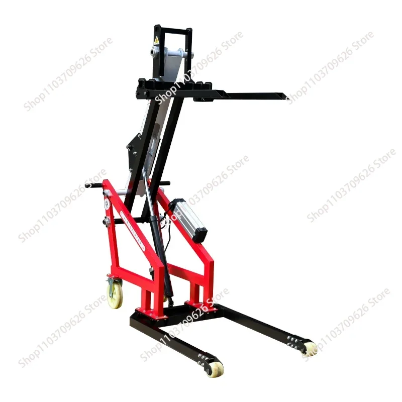 Convenient curved arm simple electric forklift, small warehouse truck