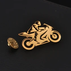 Stainless Steel Brooch, New Motorcycle Badge Brooch, Men's Brooch, Gift for Motorcycle Enthusiasts, Motorcycle Salesperson