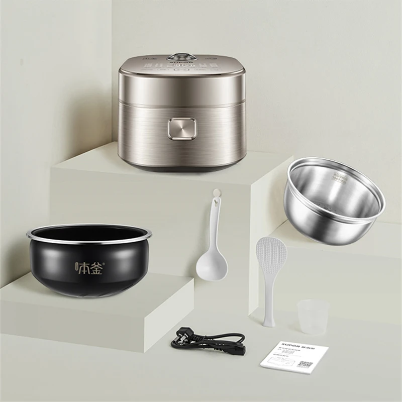 SUPOR อินฟราเรด IH หม้อหุงข้าว4L คุณภาพสูงถังด้านในกระจกนิรภัย Touch Panel สมาร์ทหม้อหุงข้าวไฟฟ้า SF40HC88