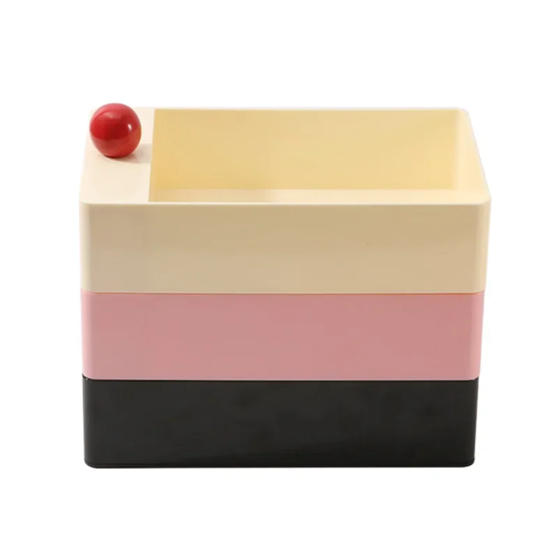 

Multi-layer dopamine jewelry storage box Multi-layer rotatable bedroom cloakroom jewelry cosmetic box