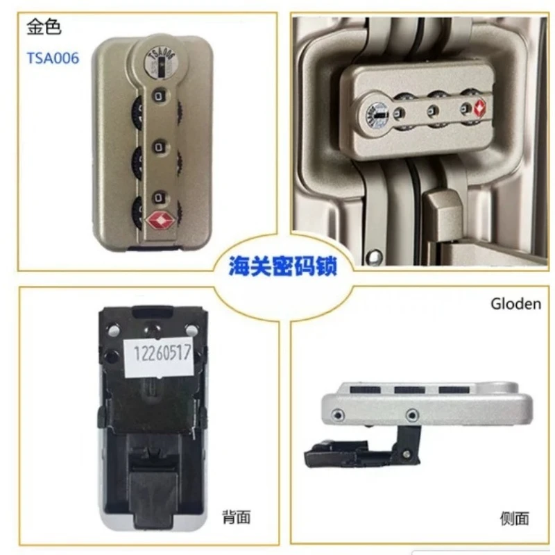 Suitable for  Rimowa Suitcase Replacement TSA Customs Lock, Premium Combination Password Lock For Travel Trolley Case Repair