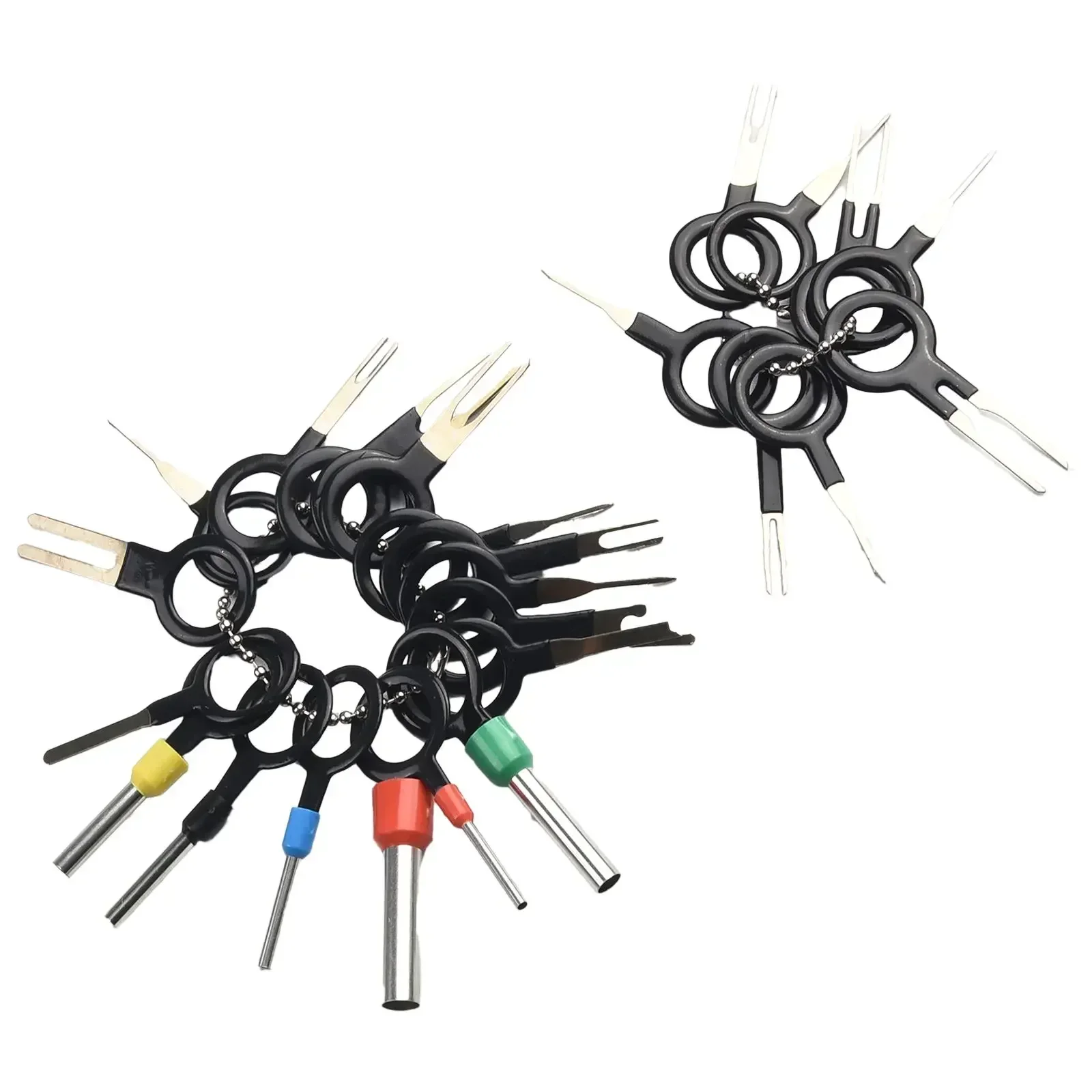 26 ชิ้นยานยนต์ Wire Terminal Removal เครื่องมือสายไฟรถยนต์ CRIMP Connector Pin Kit Connector CRIMP PIN Removal รถ Terminal Remover