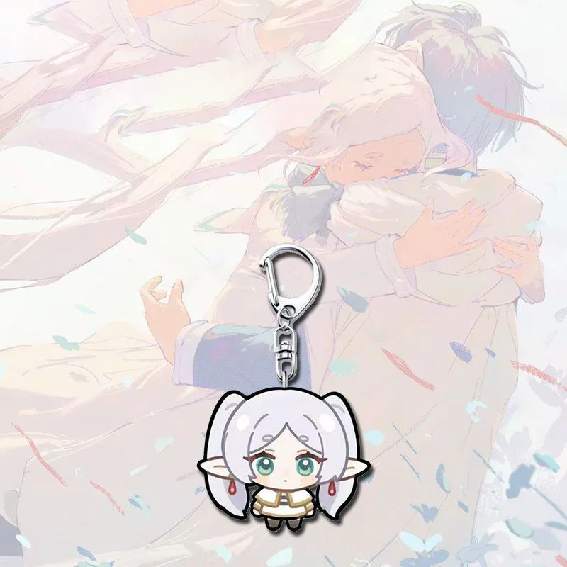 Afbeelding 5: Anime Frieren Acryl Sleutelhanger Kawaii Cosplay Sleutelhanger Sleutelhanger Tas Charm Accessoires Ornament Props Cadeau voor vrienden