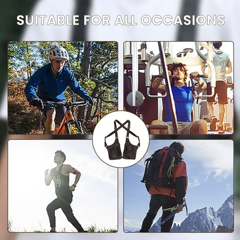 Multifuncional crossbody tático armazenamento coldre sacos de ombro masculino anti-roubo saco de peito de couro esportes ao ar livre caça saco