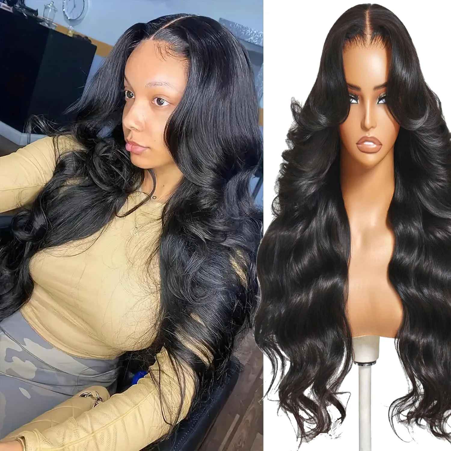 

30 40 Inch Body Wave Lace Frontal Wigs Human Hair 13x6 13x4 Hd Lace Front Wig 250 Density 360 Lace Pre Plucked Human Hair Wigs