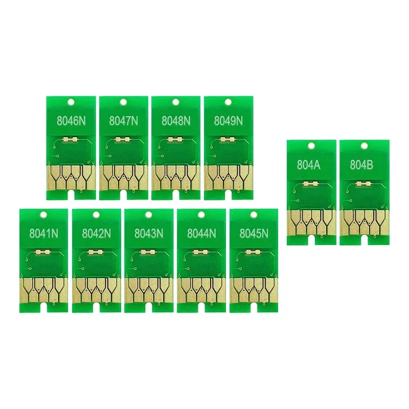 For European Version T8041 Ink Cartridge Chip P6000 P7000 P8000 P9000 Printer T8049 T804A T804B T804D For Epson SureColor Chips